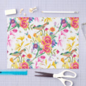 はっきりしたでカラフルな夏パターン 薄葉紙 (クラフト)