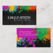 はっきりしたでグランジなメーキャップアーティストの名刺 名刺 (正面/裏面)