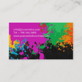 はっきりしたでグランジなメーキャップアーティストの名刺 名刺 (裏面)