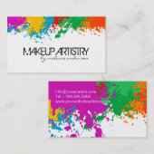 はっきりしたでグランジなメーキャップアーティストの名刺 名刺 (正面/裏面)