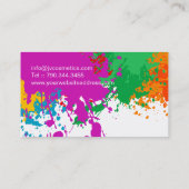 はっきりしたでグランジなメーキャップアーティストの名刺 名刺 (裏面)