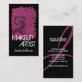 はっきりしたでグランジなメーキャップアーティスト 名刺 (正面/裏面)