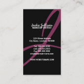 はっきりしたでグランジなメーキャップアーティスト 名刺 (裏面)