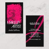 はっきりしたでグランジなメーキャップアーティスト 名刺 (正面/裏面)
