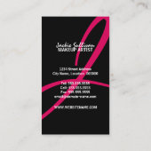 はっきりしたでグランジなメーキャップアーティスト 名刺 (裏面)