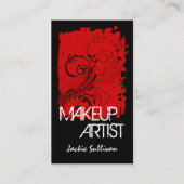 はっきりしたでグランジなメーキャップアーティスト 名刺 (正面)