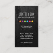 はっきりしたでスタイリッシュな名刺 名刺 (裏面)