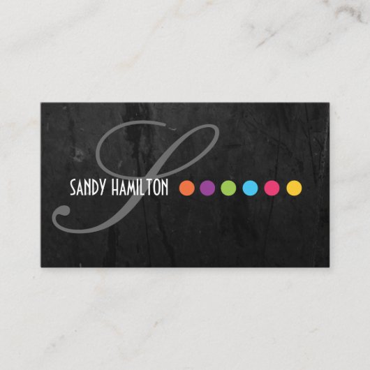 はっきりしたでスタイリッシュな名刺 名刺 (正面)