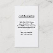 はっきりしたでモダンな一流のイニシャルの名刺 名刺 (裏面)