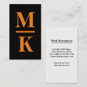 はっきりしたでモダンな名刺 名刺 (正面/裏面)