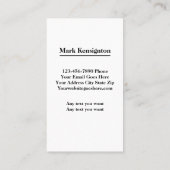 はっきりしたでモダンな名刺 名刺 (裏面)