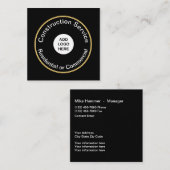 はっきりしたでモダンな建築 スクエア名刺 (正面/裏面)