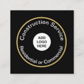 はっきりしたでモダンな建築 スクエア名刺 (正面)