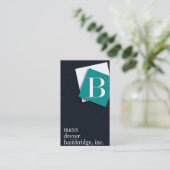 はっきりしたで写実的なモノグラム-アートディレクター芸術家、 名刺 (スタンド正面)