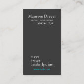 はっきりしたで写実的なモノグラム-アートディレクター芸術家、 名刺 (裏面)