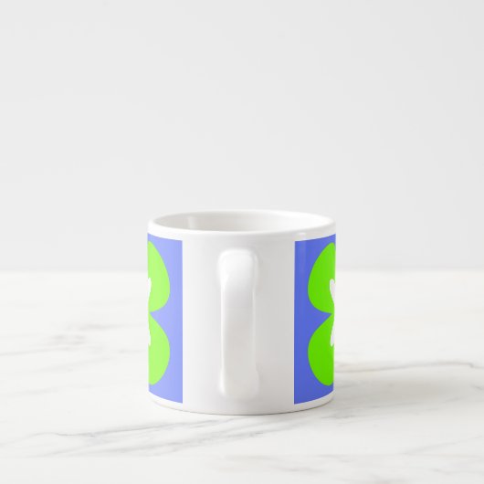 はっきりしたで写実的な花CaféOlé 6oz。 エスプレッソのコップ エスプレッソカップ (裏面)