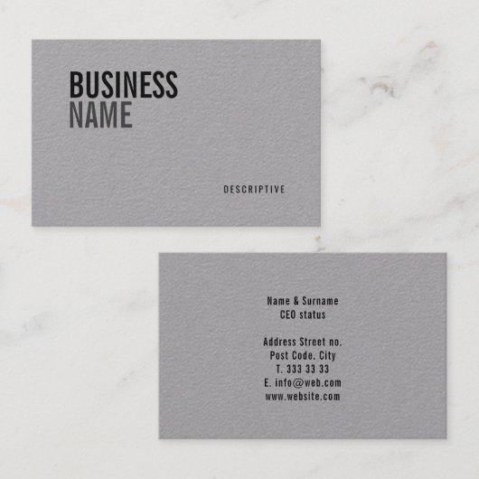 はっきりしたで及びモダンなビジネス及びロゴのテンプレート- 名刺 (正面/裏面)