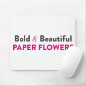 はっきりしたで及び美しいペーパー花-鋳造物のマット マウスパッド (マウス)