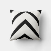 はっきりしたで白いシェブロン クッション (裏面)