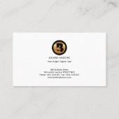 はっきりしたで素晴らしい建築者サービスロゴの建築 名刺 (裏面)