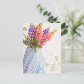 はっきりしたで美しい花 ポストカード (スタンド正面)