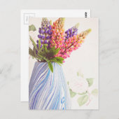 はっきりしたで美しい花 ポストカード (正面/裏面)