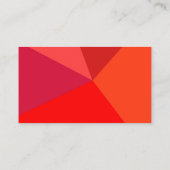 はっきりしたで赤くおよび黒い最小主義の名刺 名刺 (裏面)