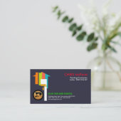 はっきりしたで顕著で精力的な多彩の家ペインター 名刺 (スタンド正面)