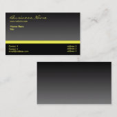 はっきりしたで黒くおよび黄色の名刺 名刺 (正面/裏面)