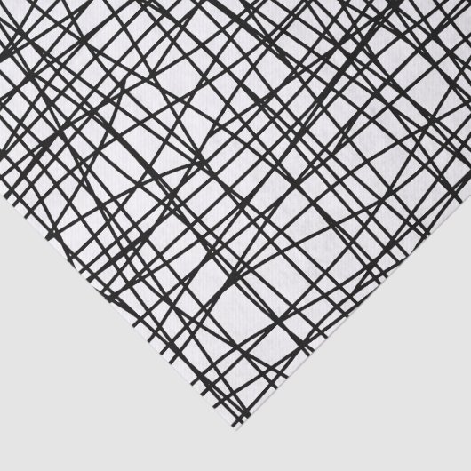 はっきりしたで黒く及び白い走り書きの芸術のティッシュペーパー 薄葉紙 (詳細)