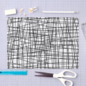 はっきりしたで黒く及び白い走り書きの芸術のティッシュペーパー 薄葉紙 (クラフト)