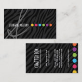 はっきりしたで、スタイリッシュなシマウマのプリントの名刺 名刺 (正面/裏面)