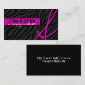 はっきりしたで、スタイリッシュなシマウマのプリントの名刺 名刺 (正面/裏面)