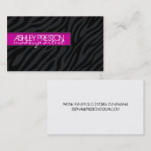 はっきりしたで、スタイリッシュなシマウマのプリントの名刺 名刺 (正面/裏面)