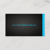 はっきりしたで、モダンなカメラマンの名刺 名刺 (裏面)