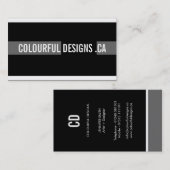 はっきりしたで、モダンな名刺 名刺 (正面/裏面)