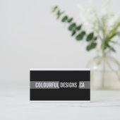 はっきりしたで、モダンな名刺 名刺 (スタンド正面)