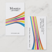 はっきりしたで、モダンな芸術家の名刺 名刺 (正面/裏面)