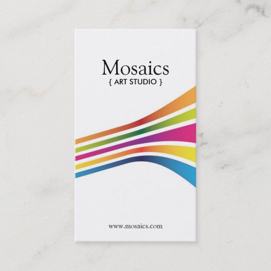 はっきりしたで、モダンな芸術家の名刺 名刺 (正面)