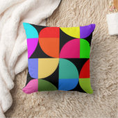 はっきりしたで、明るくカラフルな装飾用クッション クッション (ブランケット)