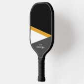 はっきりしたとストライプ名前をカスタムするモダンの ピックルボールラケット (左)