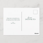 はっきりしたとモダン |お知らせポストカードの移動 ポストカード (裏面)