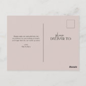 はっきりしたとモダン |お知らせポストカードの移動 ポストカード (裏面)