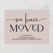 はっきりしたとモダン |お知らせポストカードの移動 ポストカード (正面)