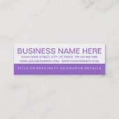 はっきりしたなアイスクリームの顧客のロイヤリティ ロイヤリティカード (裏面)