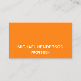 はっきりしたなオレンジ最小主義のモダンな名刺 名刺