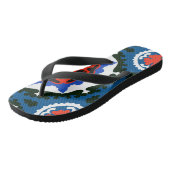 はっきりしたなオーナメントが付いているSuzaniパターン ビーチサンダル (アングル)