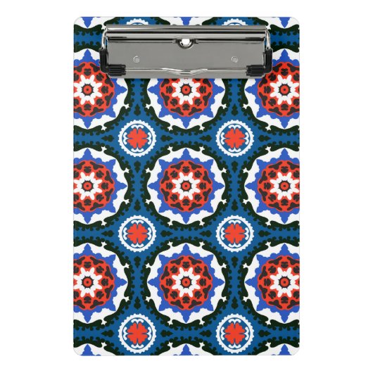 はっきりしたなオーナメントが付いているSuzaniパターン ミニクリップボード (正面)