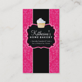 はっきりしたなカップケーキのベーカリーの名刺 名刺