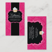 はっきりしたなカップケーキのベーカリーの名刺 名刺 (正面/裏面)